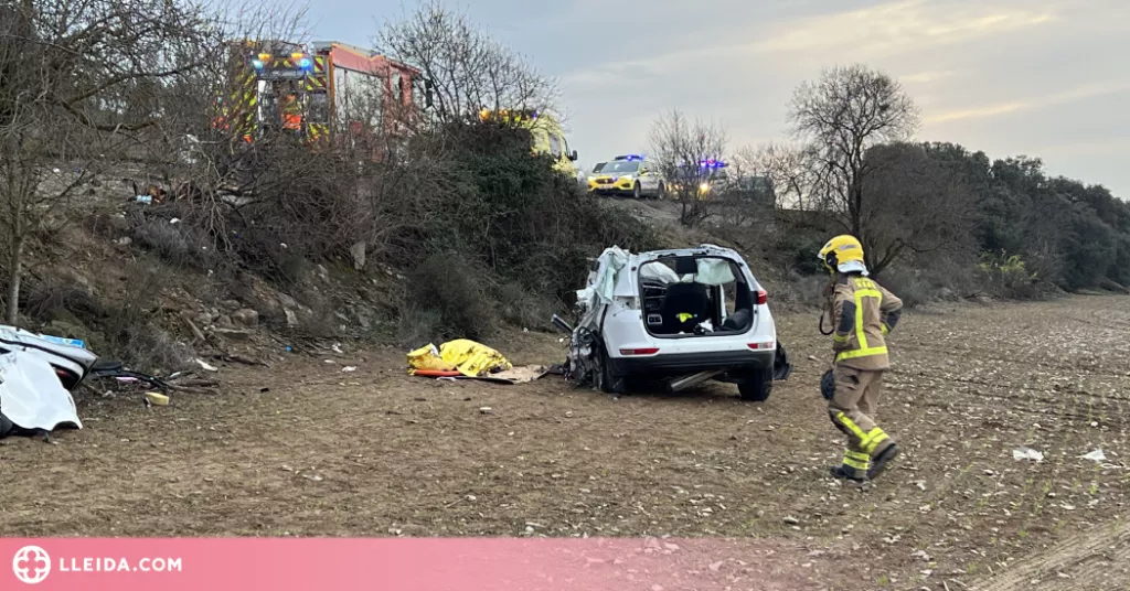 ⏯️ Accident mortal entre un cotxe i un camió a Tàrrega