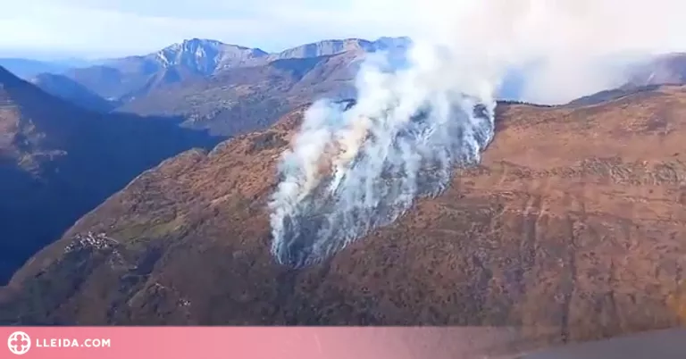 ⏯️ Un incendi afecta unes 100 hectàrees a la Val d'Aran