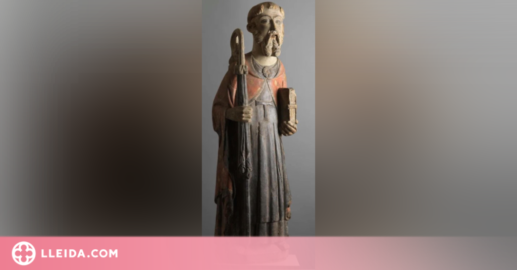 El Museu de Lleida estrena una obra gòtica de Sant Antoni Abat