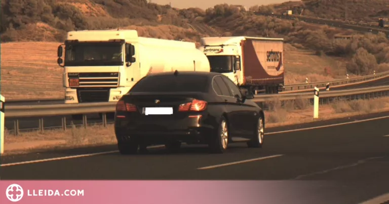 Denunciat penalment un conductor per circular a 220 km/h a Lleida