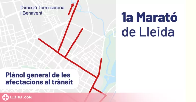 ℹ️ Talls i recomanacions de trànsit per la primera Marató de Lleida