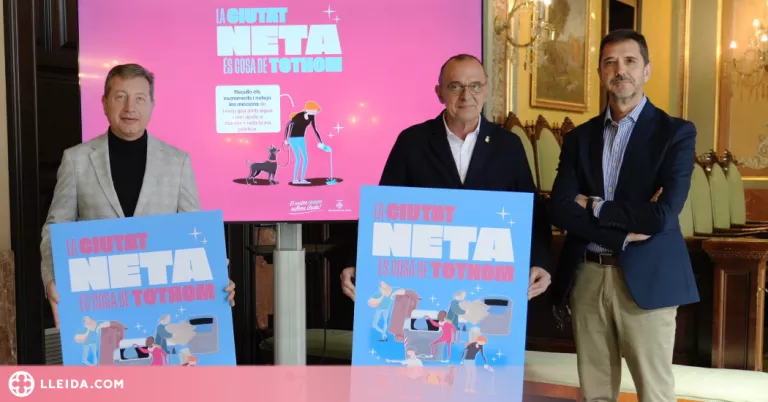 "La ciutat neta és cosa de tothom", nova campanya de promoció del civisme a Lleida