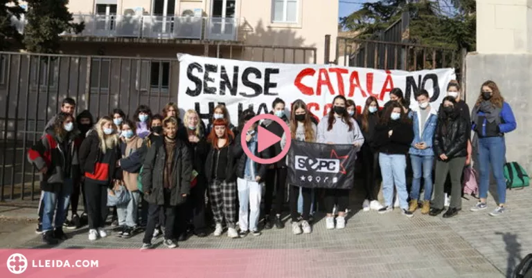 ⏯️ Estudiants lleidatans aturen les classes en defensa de la immersió lingüística