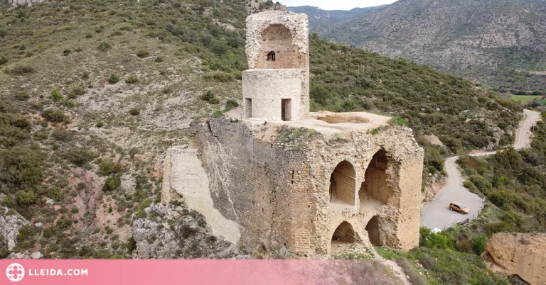 Acaba la primera fase de les obres de consolidació del Castell d’Alòs de Balaguer
