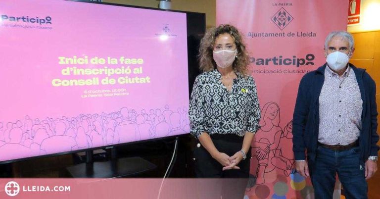 El Consell de Ciutat Lleida obre la inscripció per participar-hi
