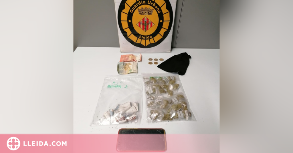 Detingut amb 33 embolcalls amb marihuana al Centre Històric de Lleida