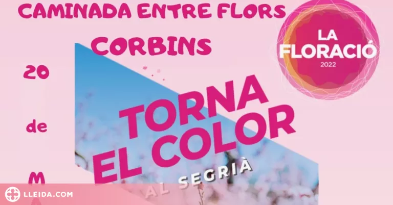 Arriba la caminada entre flors a Corbins
