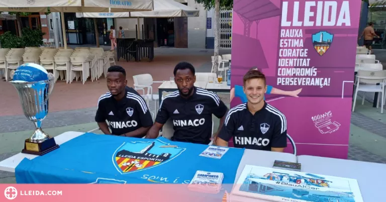 El Lleida Esportiu capta abonats a la Fira de Sant Miquel