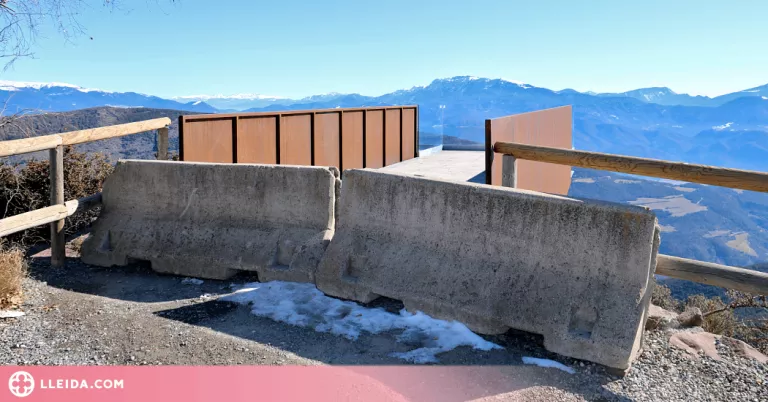 ⏯️ El mirador de Guils de Cantó, més d'un any tancat a l'espera del Ministeri de Transports