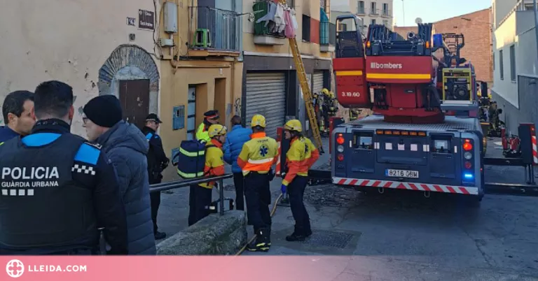 Dos detinguts per l'incendi de dissabte en un bloc de pisos al barri antic de Lleida