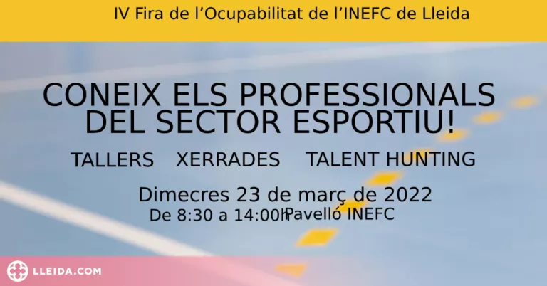 Se celebra Ocusport, la IV Fira de l'Ocupabilitat de l'INEFC Lleida