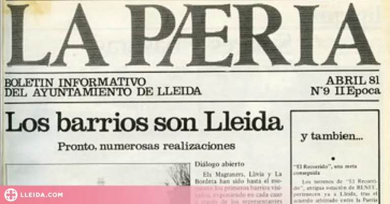 L’Arxiu Municipal de Lleida digitalitza tots els números del butlletí La Paeria