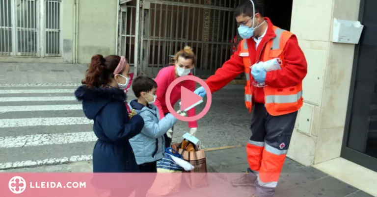⏯️ Puja el nombre de noves persones ateses per la Creu Roja a Lleida per l'impacte de la covid-19