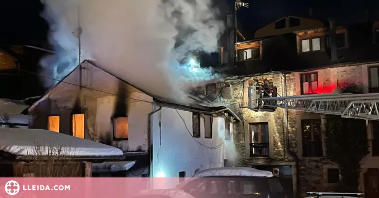 Un ferit greu en l'incendi d'una casa a la Cerdanya