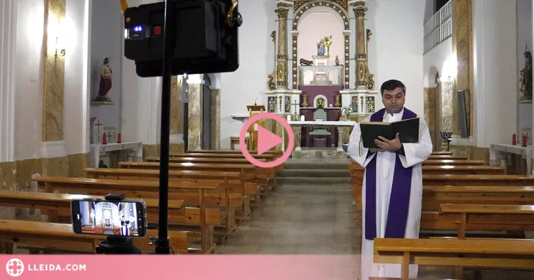 ⏯️ Un mossèn lleidatà retransmet l'evangeli per Internet des d'un centenar de parròquies