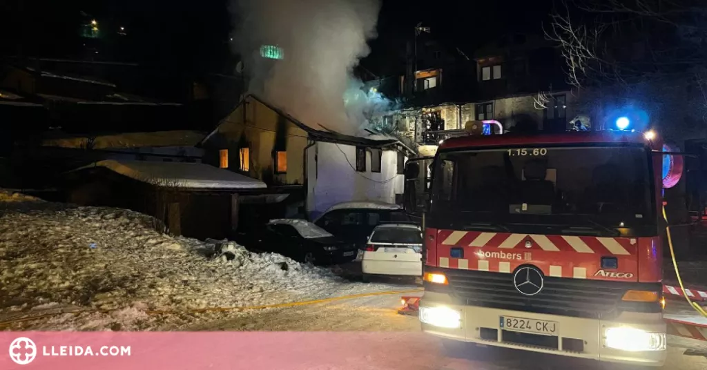 Un ferit greu en l'incendi d'una casa a la Cerdanya