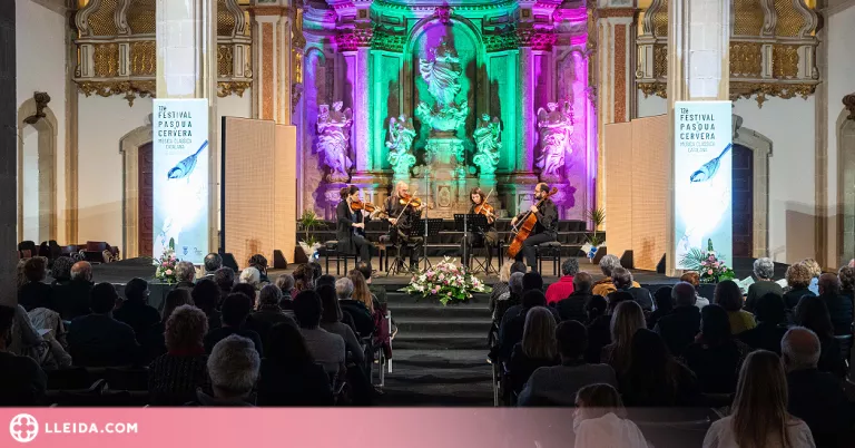 El Cosmos Quartet apropa la música de cambra al Festival de Pasqua de Cervera
