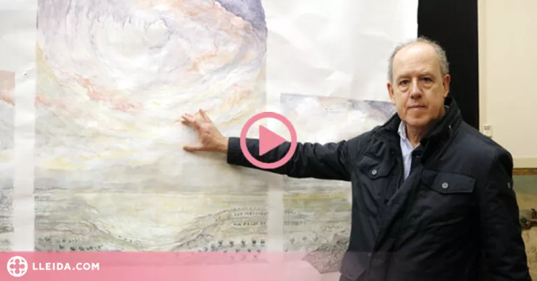 ⏯️ Josep Minguell ultima a Tàrrega un dels conjunts murals més grans del món