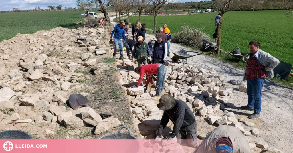 Guissona organitza el primer curs per recuperar els marges de pedra seca