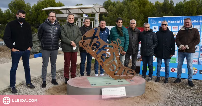 La pista d’atletisme de Mollerussa llueix la sabata símbol dels Xafatolls