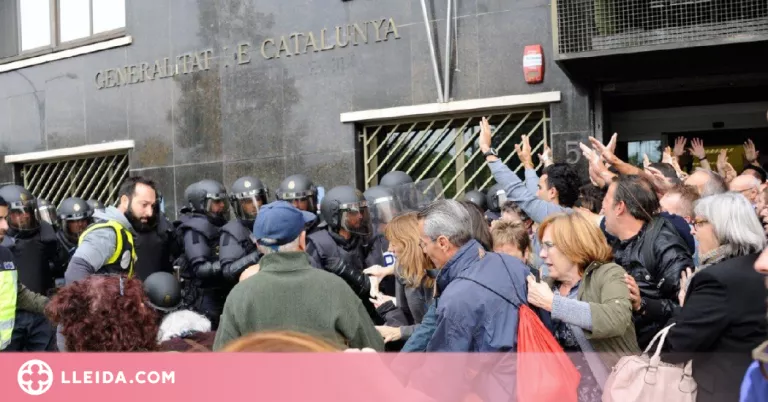 Arxivat el cas per les càrregues policials de l'1-O al col·legi d'Afers Socials de Lleida