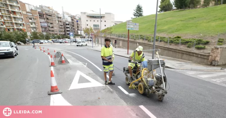 Millores al paviment dels carrers Salmerón, Jeroni Pujades, Bisbe i Tallada de Lleida