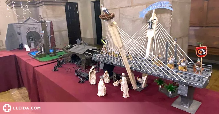 Exposició de pessebres artesanals al Pati de la Paeria