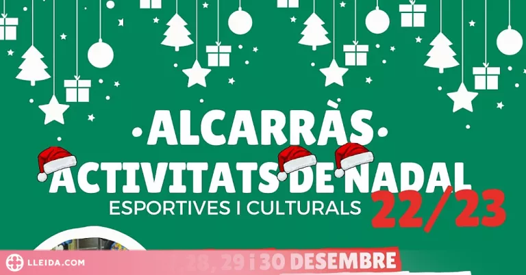 Alcarràs converteix el pavelló polivalent en un Parc de Nadal