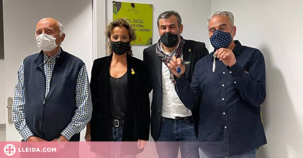 Una entitat veïnal de Lleida inaugura la seva nova seu social