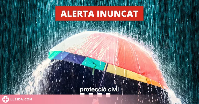 Activada l'alerta Inuncat per les pluges intenses previstes aquesta tarda