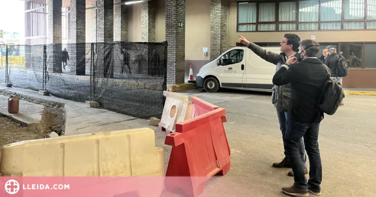 Comencen les obres d’ampliació de la vorera al baixador d’autobusos de Lleida