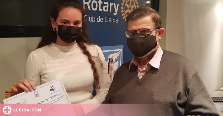 Elena Aventín guanya el XIII Premi Protagonistes del Demà del Rotary