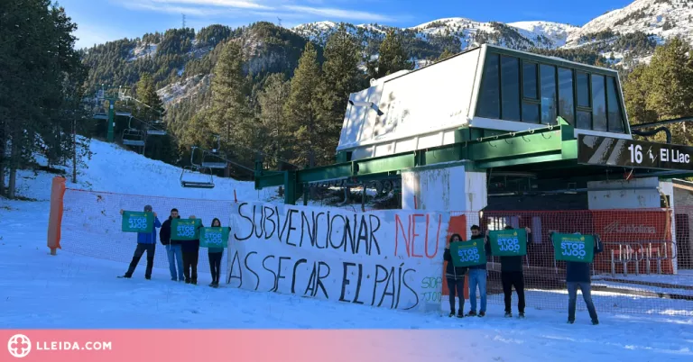 ⏯️ Stop JJOO protesta contra les inversions "milionàries" per a l'esquí alpí