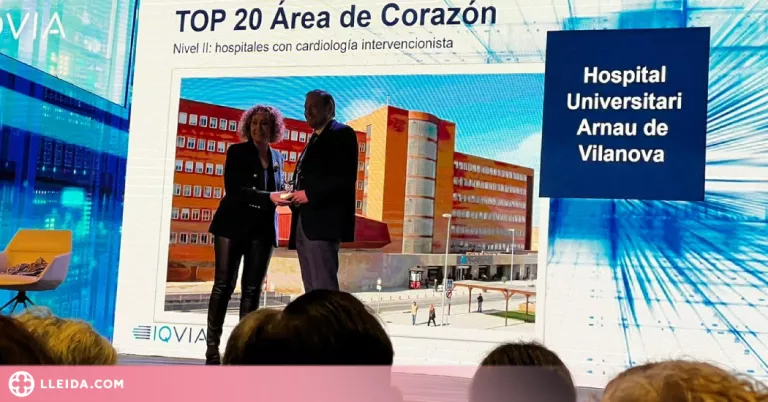 L'Arnau de Vilanova, guardonat als premis Hospitals TOP 20