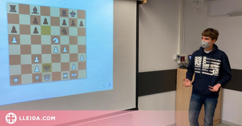 ⏯️ Un jove de la Seu crea un algorisme amb intel·ligència artificial per jugar a escacs amb l'ordinador