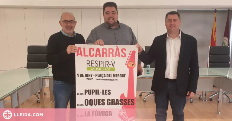 Alcarràs promou el ‘Respira Music Fest’ com a alternativa pel jovent lleidatà