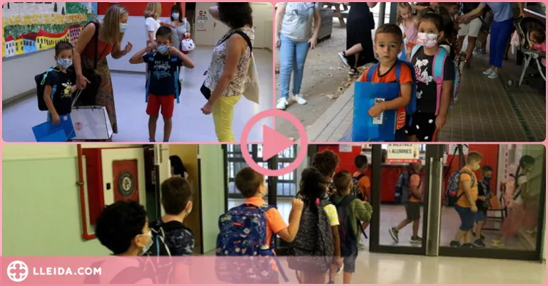 ⏯️ Cares de felicitat i també alguna llàgrima marquen el retorn a l'escola a Lleida