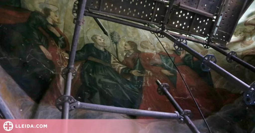 ⏯️ El conjunt mural barroc de Sant Llorenç de Morunys ressuscita dos segles després