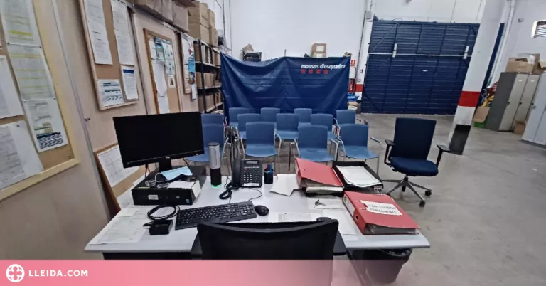 Una sala d'una comissaria lleidatana no supera els 3 graus de temperatura