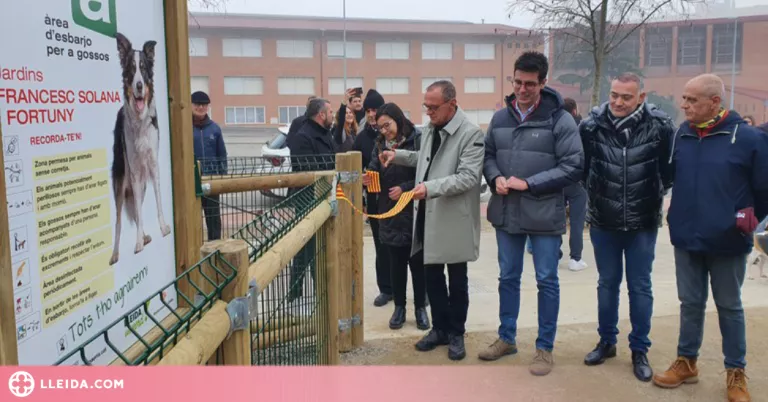 Lleida estrena una nova àrea d’esbarjo per a gossos entre el Secà de Sant Pere i Balàfia