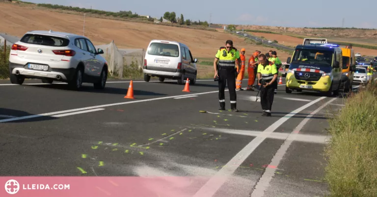 ⏯️ Moren tres motoristes en un accident a Alfés