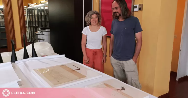 Tàrrega restaura mig centenar de pergamins dels segles XIII i XIV
