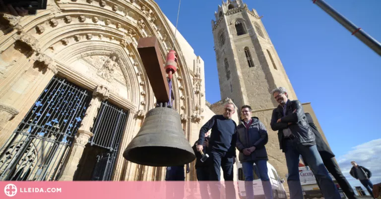 ⏯️ La campana Mònica torna a repicar des de la Seu Vella