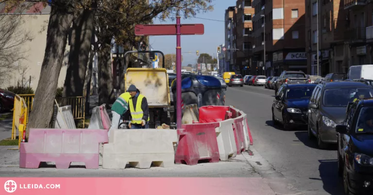 Comencen les obres del carril bici de l’INS Montsuar de Lleida