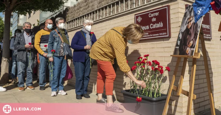 Lleida homenatja Neus Català al seu carrer