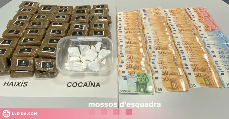 El detingut pel tiroteig a Lleida tenia quilos de drogues a casa