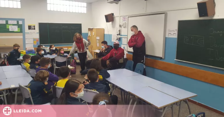 El Força Lleida torna a les escoles per parlar d'esport, bàsquet i valors
