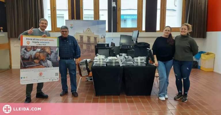Guissona rep una cinquantena d'ordinadors gràcies al projecte de labdoo.org