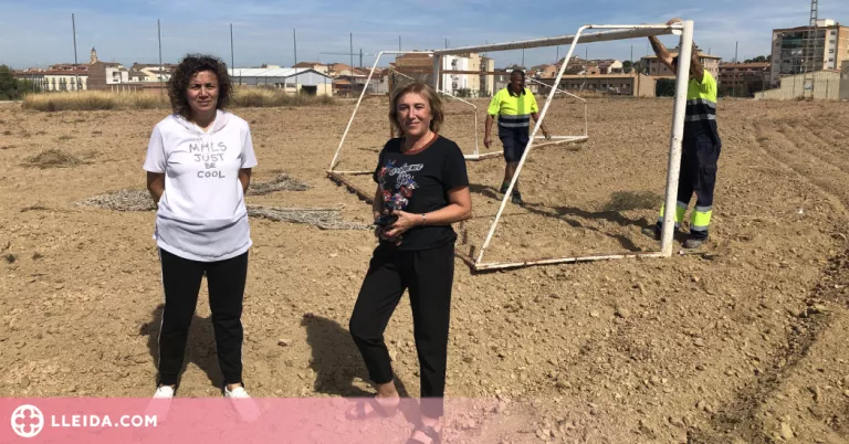 Les Borges comença a construir el nou camp de futbol 7