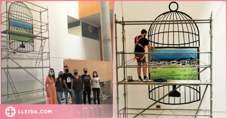 'Reconfiguració', el desig de tornar a les aules fet mural